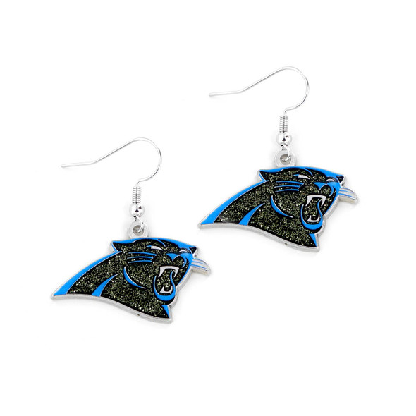 NFL Carolina Panthers Glitter Dazzle Earrings