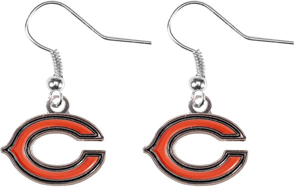 NFL Chicago Bears Logo Dangle Earrings