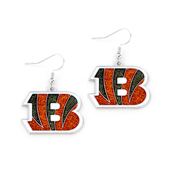 NFL Cincinnati Bengals Glitter Dazzle Earrings