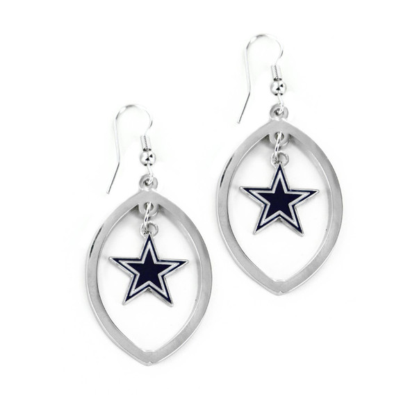 NFL Dallas Cowboys Football Cutout Earrings