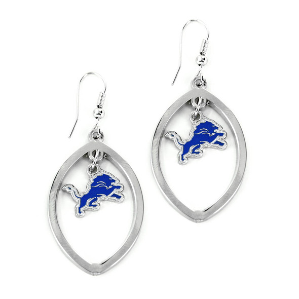 NFL Detroit Lions Football Cutout Earrings
