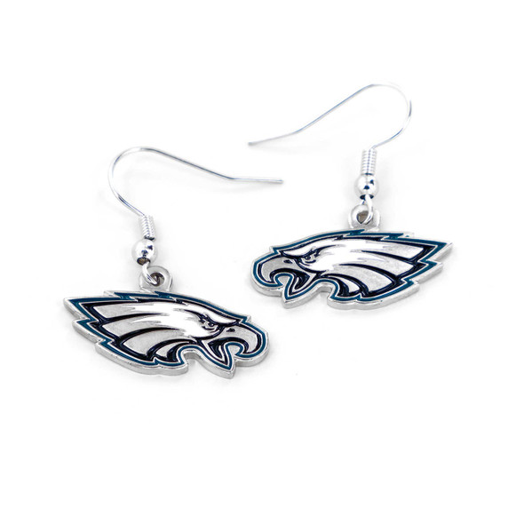 NFL Philadelphia Eagles Logo Dangle Earrings