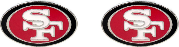 NFL San Francisco 49ers Logo Post Earrings