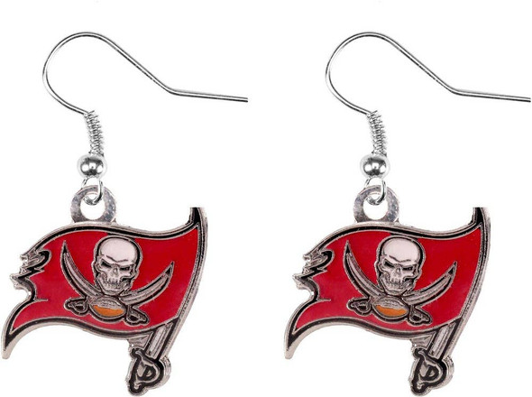 NFL Tampa Bay Buccaneers Logo Dangle Earrings