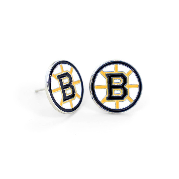 NHL Boston Bruins Logo Post Earrings