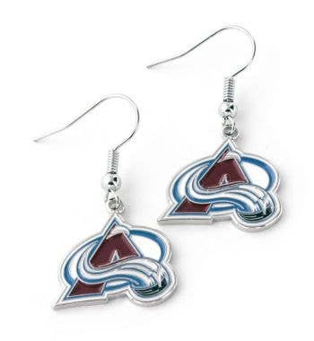NHL Colorado Avalanche Logo Dangle Earrings