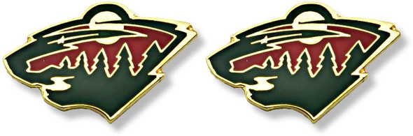 NHL Minnesota Wild Logo Post Earrings