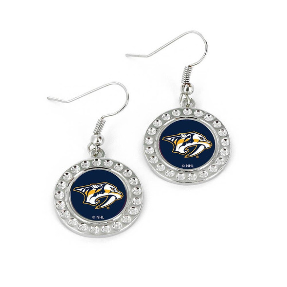 NHL Nashville Predators Dimple Earrings
