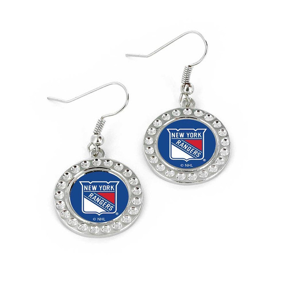 NHL New York Rangers Dimple Earrings