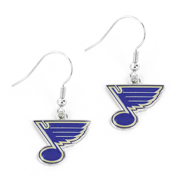 NHL St. Louis Blues Logo Dangle Earrings