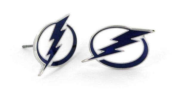 NHL Tampa Bay Lightning Logo Post Earrings