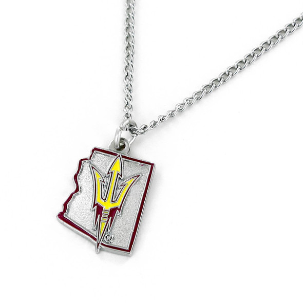 NCAA Arizona State Sun Devils State Design Necklace