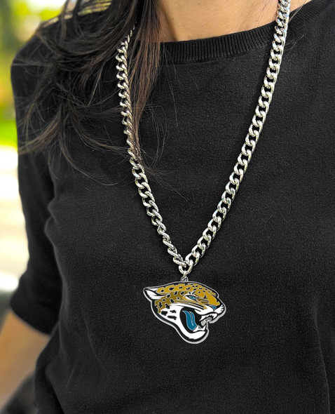 NFL Carolina Panthers Heavyweight Team Logo Necklace