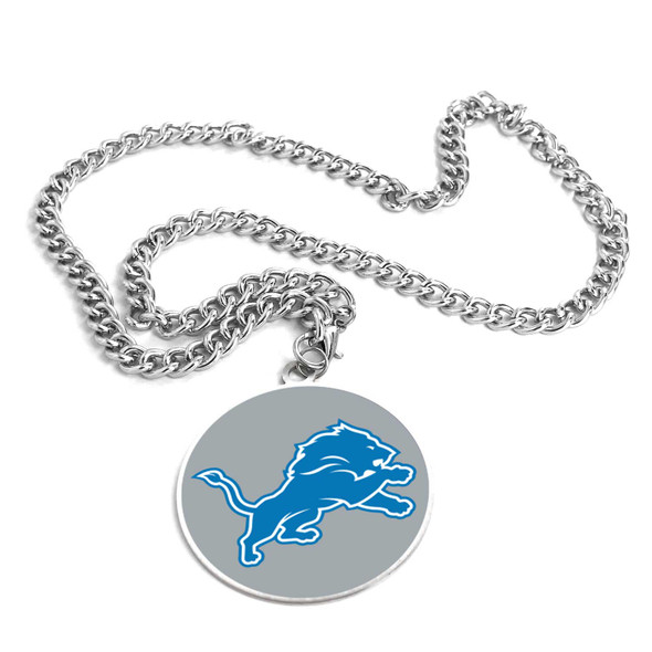 NFL Detroit Lions Team Emblem Fan Chain Necklace