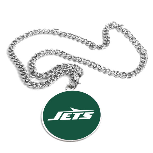 NFL New York Jets Team Emblem Fan Chain Necklace