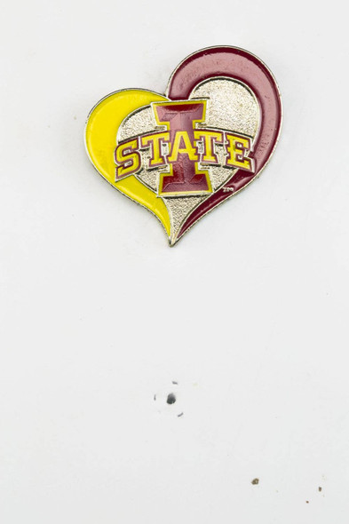 NCAA Iowa State Cyclones Swirl Heart Pin