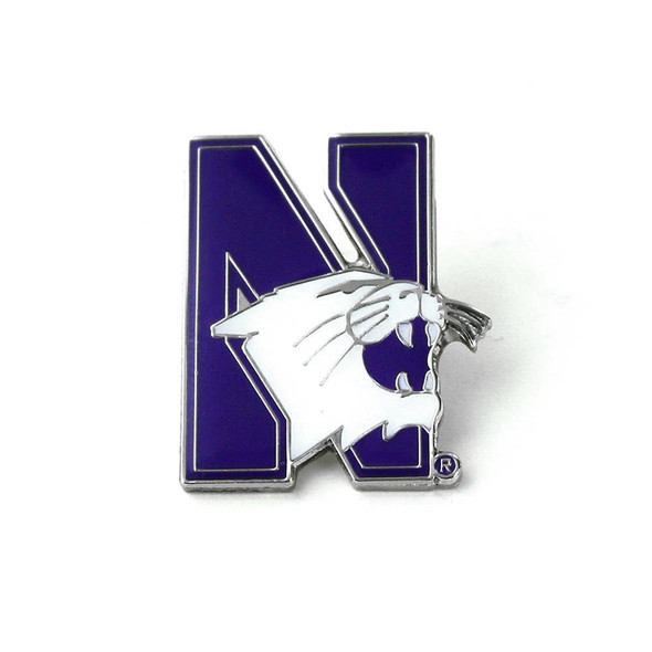 NCAA Northwestern Wildcats Team Logo Pin