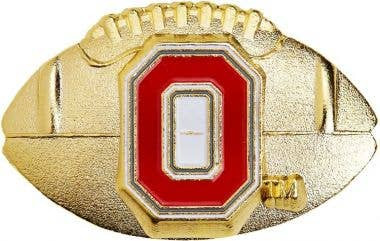 NCAA Ohio State Buckeyes Sculpted Football Pin