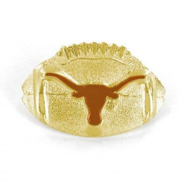 NCAA Texas Longhorns Sculpted Football Pin