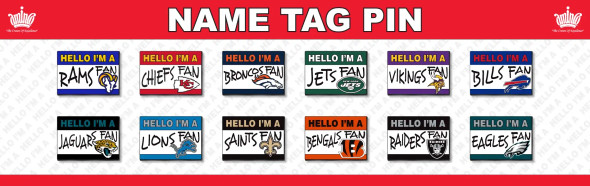 NFL Cleveland Browns Name Tag Pin