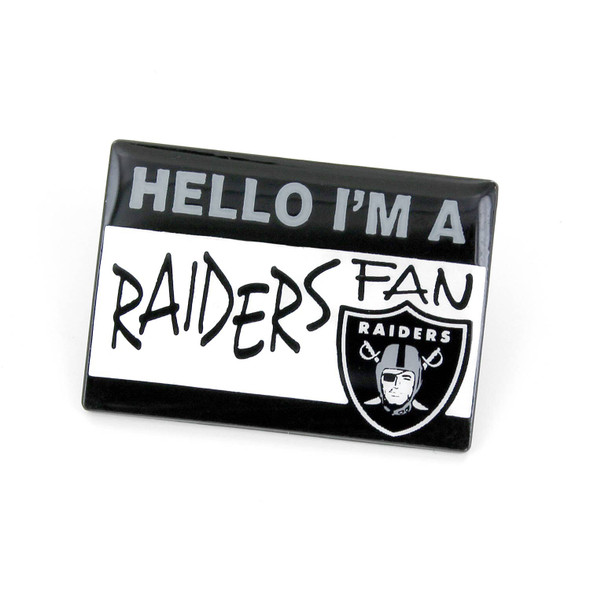 NFL Las Vegas Raiders Name Tag Pin