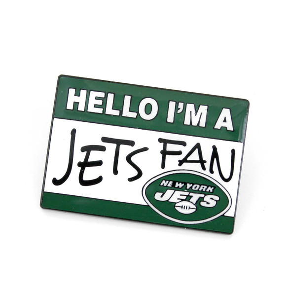 NFL New York Jets Name Tag Pin