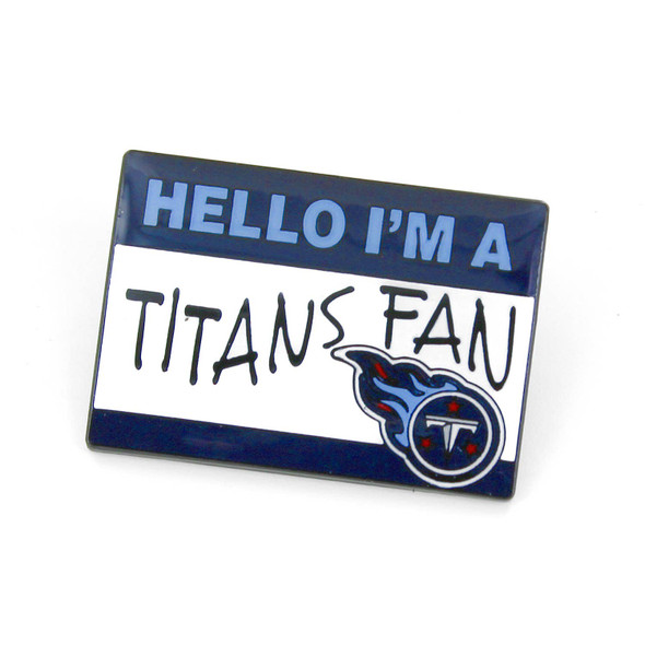 NFL Tennessee Titans Name Tag Pin