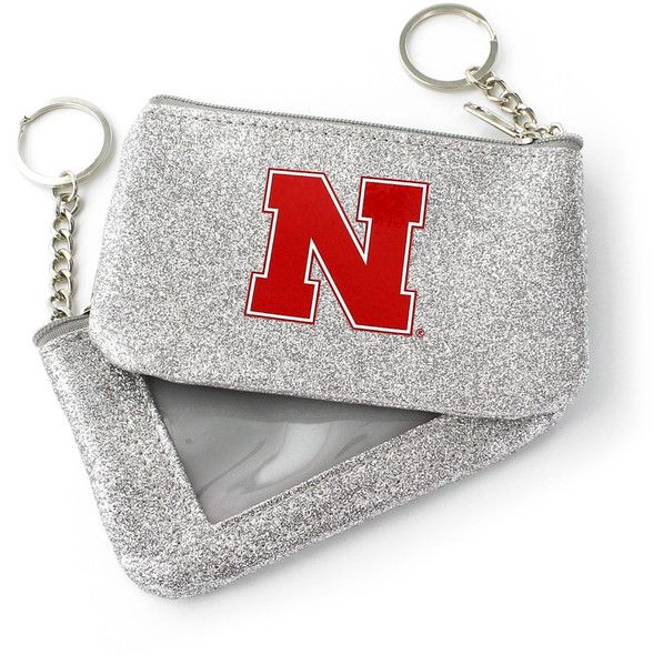 NCAA Nebraska Cornhuskers Sparkle Coin Purse