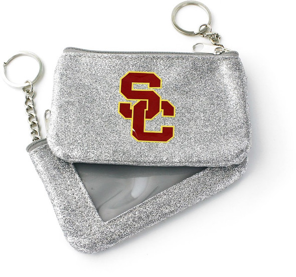 NCAA USC Trojans Sparkle Coin Purse