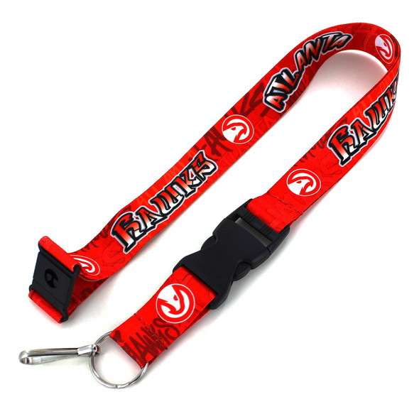 NBA Atlanta Hawks Graffiti Lanyard Keychain ID Holder NBA Fan Accessory