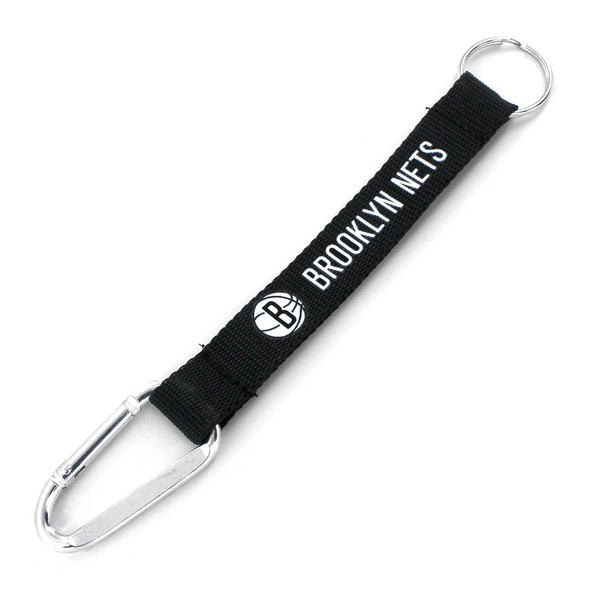 NBA Brooklyn Nets Carabiner Lanyard Keychain ID Holder NBA Fan Accessory Keychain