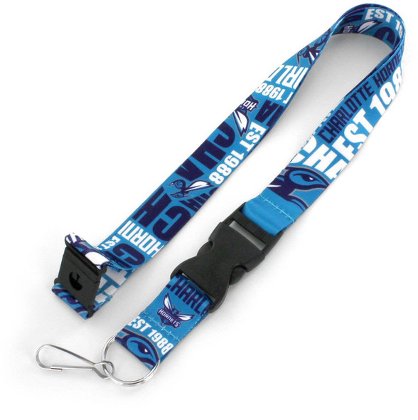 NBA Charlotte Hornets Dynamic Lanyard Keychain ID Holder NBA Fan Accessory