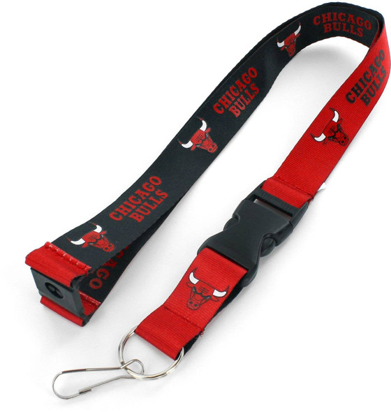 NBA Chicago Bulls Reversible Lanyard Keychain ID Holder NBA Fan Accessory