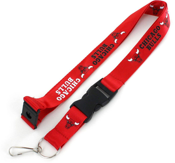NBA Chicago Bulls Team Lanyard, Red