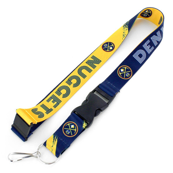 NBA Denver Nuggets Crossfade Lanyard Keychain ID Holder NBA Fan Accessory