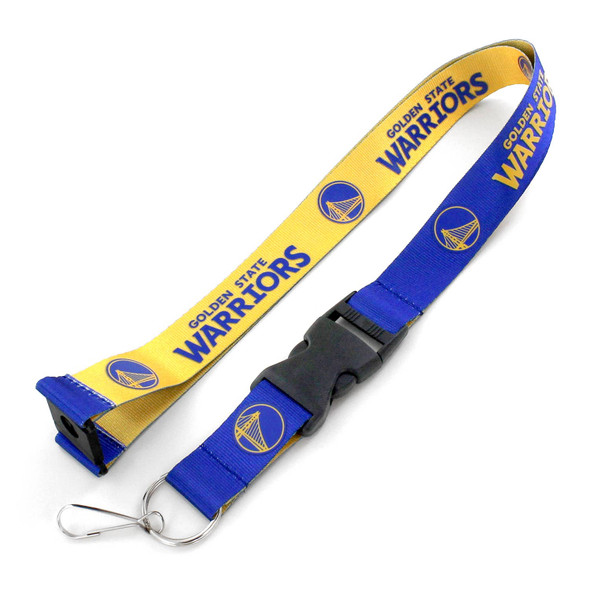 NBA Golden State Warriors Reversible Lanyard Keychain ID Holder NBA Fan Accessory