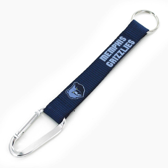 NBA Memphis Grizzlies Carabiner Lanyard Keychain ID Holder NBA Fan Accessory Keychain
