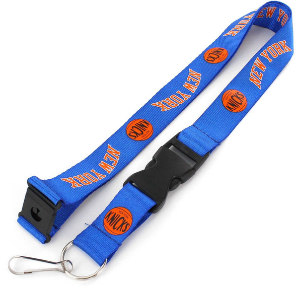 NBA New York Knicks Hardwood Classic Lanyard Keychain ID Holder NBA Fan Accessory