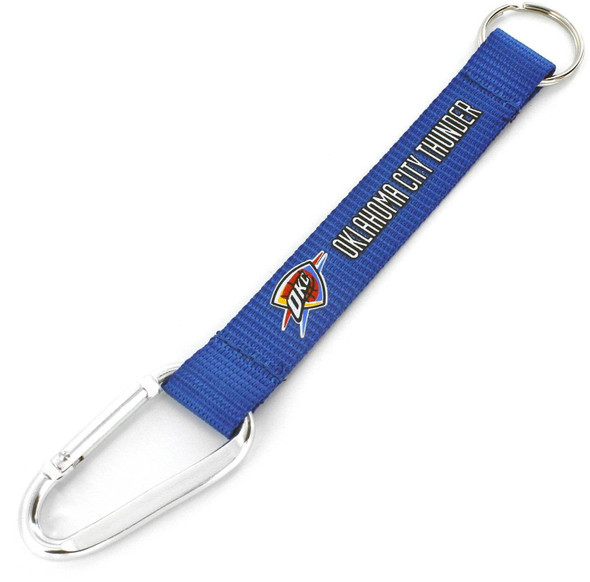 NBA Oklahoma City Thunder Carabiner Lanyard Keychain ID Holder NBA Fan Accessory Keychain
