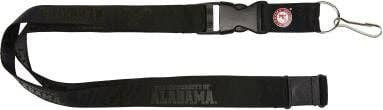 NCAA Alabama Crimson Tide Black on Black Lanyard Keychain ID Holder NCAA Fan Accessory