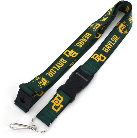 NCAA Baylor Bears Team Lanyard Keychain ID Holder NCAA Fan Accessory, Green