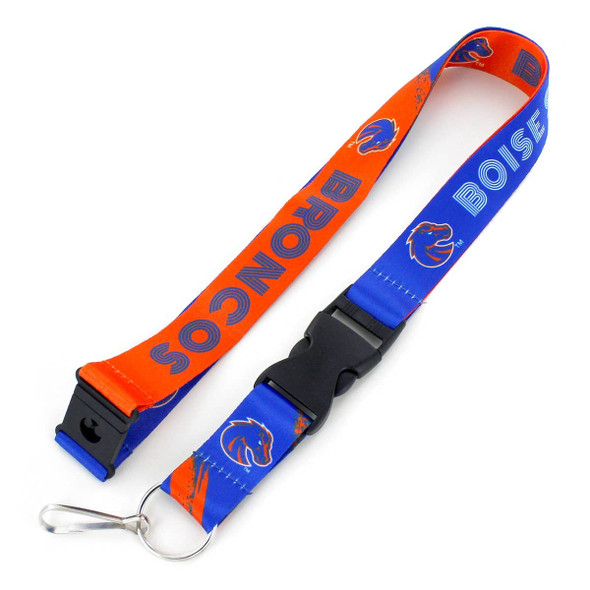 NCAA Boise State Broncos Crossfade Lanyard Keychain ID Holder NCAA Fan Accessory