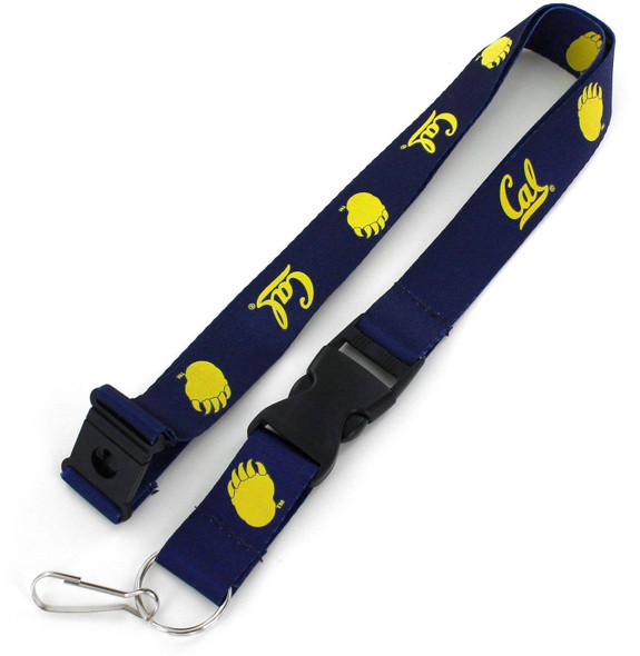 NCAA California Golden Bears Team Lanyard Keychain ID Holder NCAA Fan Accessory, Blue
