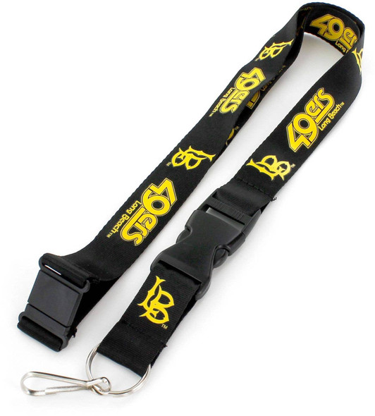 NCAA CSU Long Beach Team Lanyard Keychain ID Holder NCAA Fan Accessory, Black