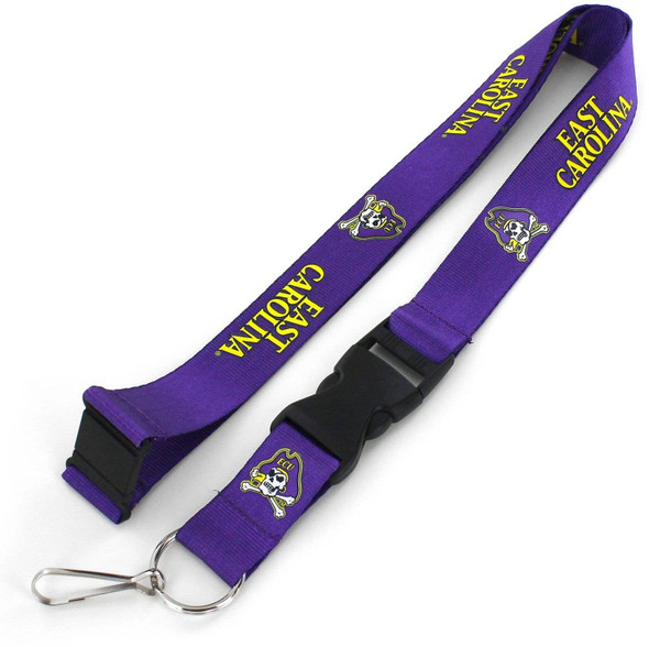 NCAA East Carolina Pirates Team Lanyard, Purple