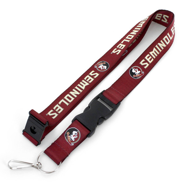 NCAA Florida State Seminoles Team Lanyard Keychain ID Holder NCAA Fan Accessory