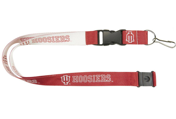 NCAA Indiana Hoosiers Reversible Lanyard Keychain ID Holder NCAA Fan Accessory