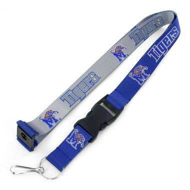 NCAA Memphis Tigers Reversible Lanyard Keychain ID Holder NCAA Fan Accessory