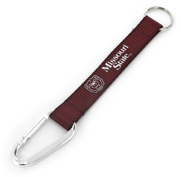NCAA Missouri State Bears Carabiner Lanyard Keychain ID Holder NCAA Fan Accessory Keychain