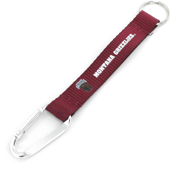 NCAA Montana Grizzlies Carabiner Lanyard Keychain ID Holder NCAA Fan Accessory Keychain